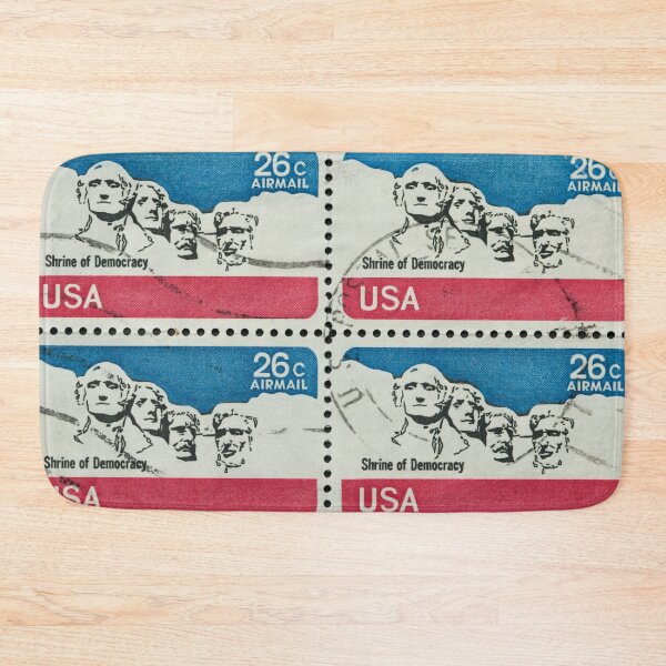 Item preview, Four identical american postage stamps of Mount Rushmore circa 1974 designed and sold by Photopat.