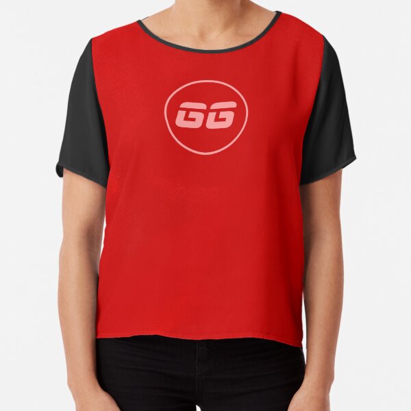 SiegeGG - Red Washed Chiffon Top