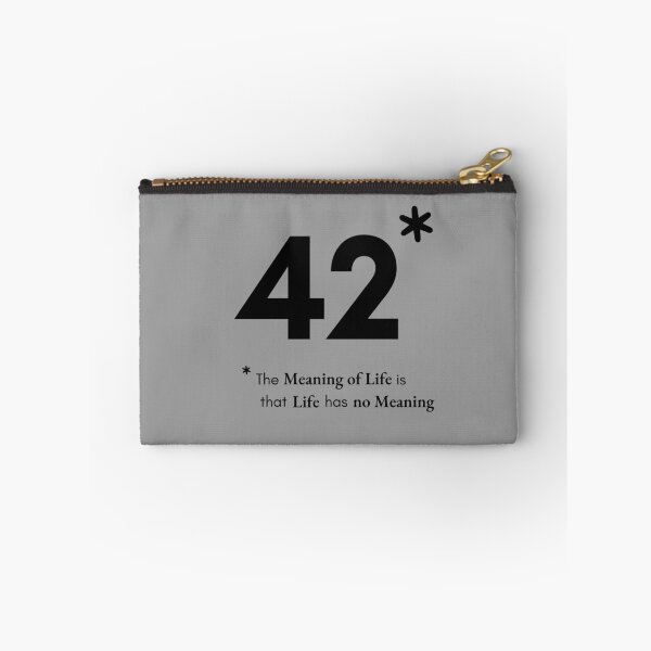 Item preview, 42 - The Meaning of Life (English - Black) designed and sold by Esenzeal.