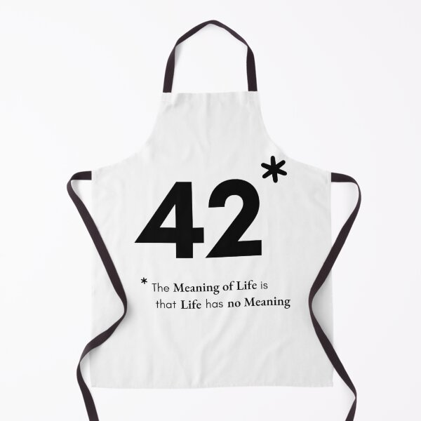 Item preview, 42 - The Meaning of Life (English - Black) designed and sold by Esenzeal.