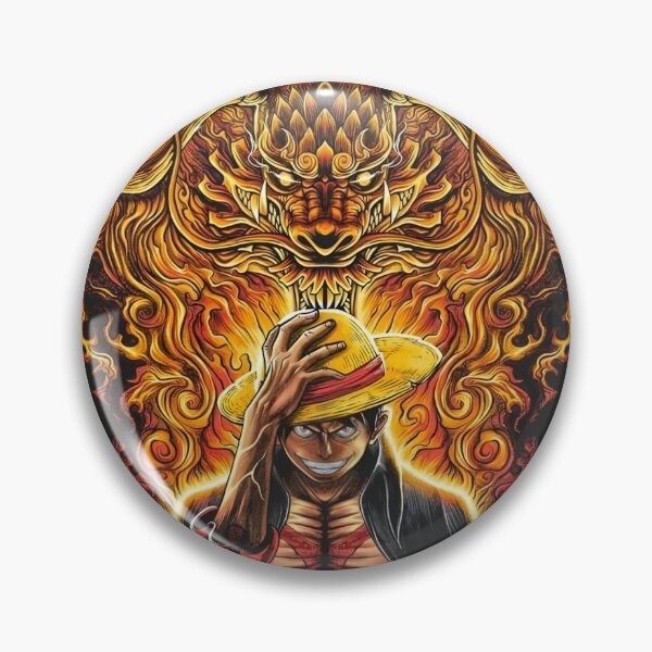 Wano Luffy Nakama Pin authentic Gold