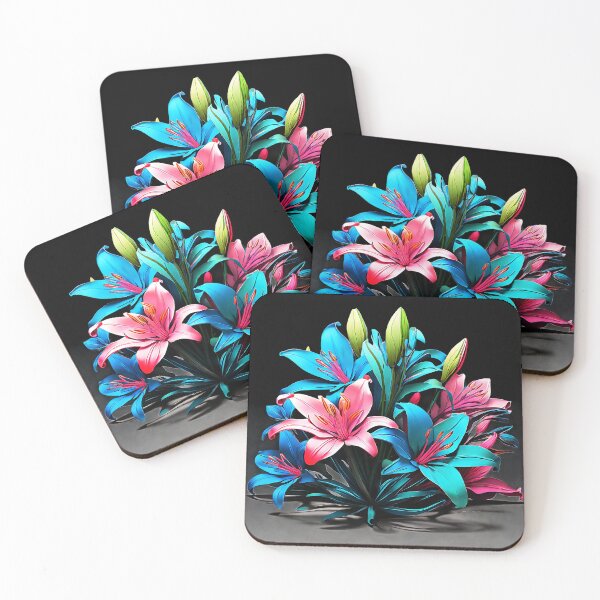 Item preview, Multicolored neon lilies designed and sold by Tchoice.