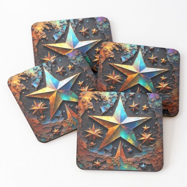 Item preview, Rusty sign with star designed and sold by Talpha.