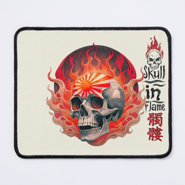 Item preview, Skull in Flame designed and sold by NickTaroDesign.