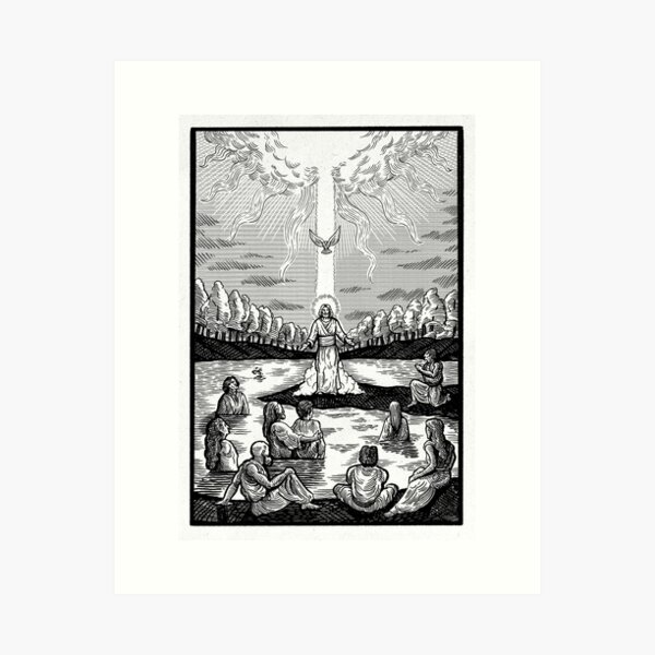 Jesus Visits the Baptized Art Print