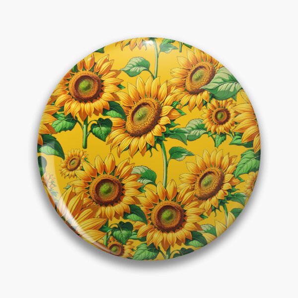 Item preview, Yellow Seamless Sunflower Floral Pattern Design designed and sold by PatternTitan.