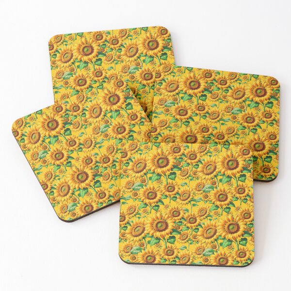 Item preview, Yellow Seamless Sunflower Floral Pattern Design designed and sold by PatternTitan.