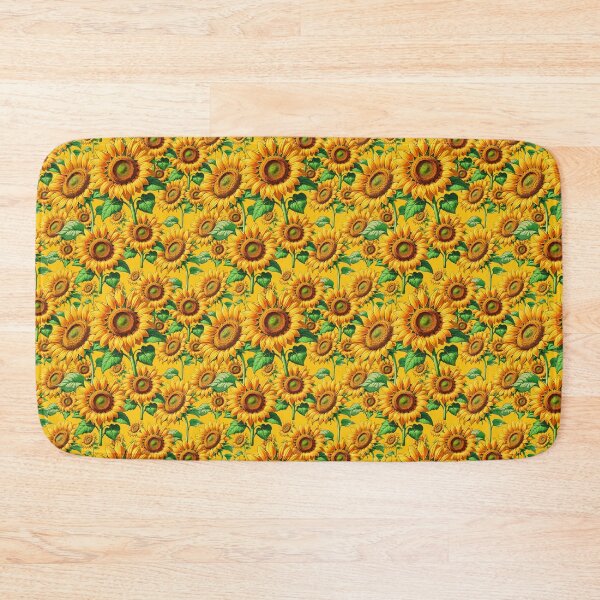 Item preview, Yellow Seamless Sunflower Floral Pattern Design designed and sold by PatternTitan.