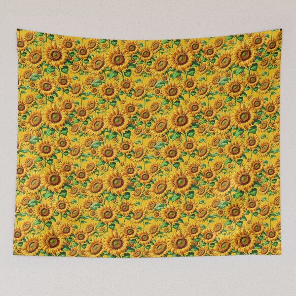 Item preview, Yellow Seamless Sunflower Floral Pattern Design designed and sold by PatternTitan.
