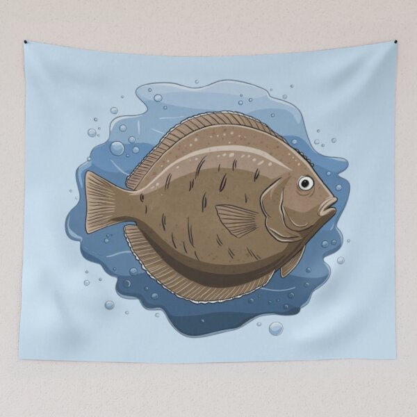Item preview, a flounder fish designed and sold by 123ks.