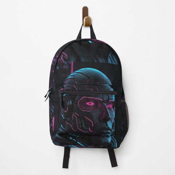 Item preview, Futuristic Glow: Cyberpunk Helmet Art designed and sold by ArmaanArts.