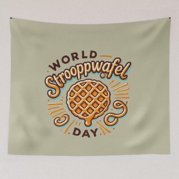 Item preview, World Stroopwafel Day t-shirt, Dutch Waffle Day: Celebrate the Golden Treat designed and sold by EcoArtTees.