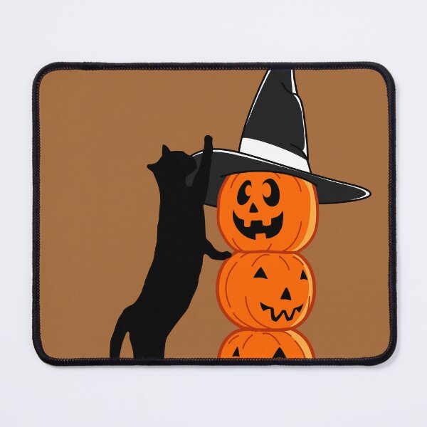 Item preview, Black Cat Climbing Pumpkins – Fun Halloween Cat Design designed and sold by Stefiivn.
