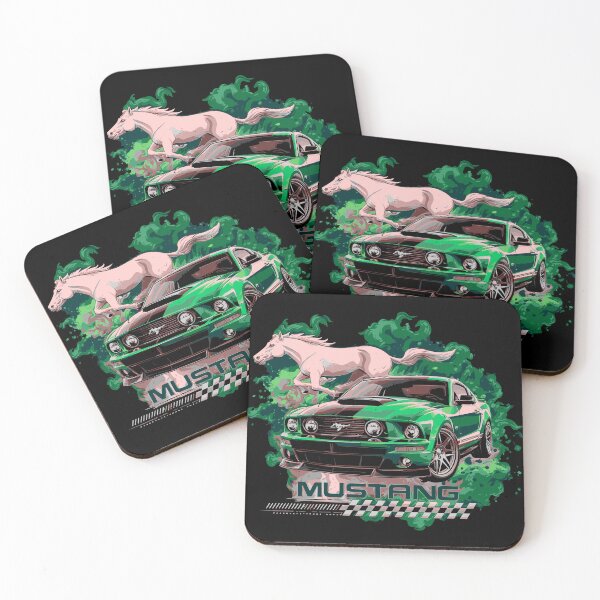 Item preview, Green Mustang: Racing Pulse designed and sold by Bubble-Bay Shop.