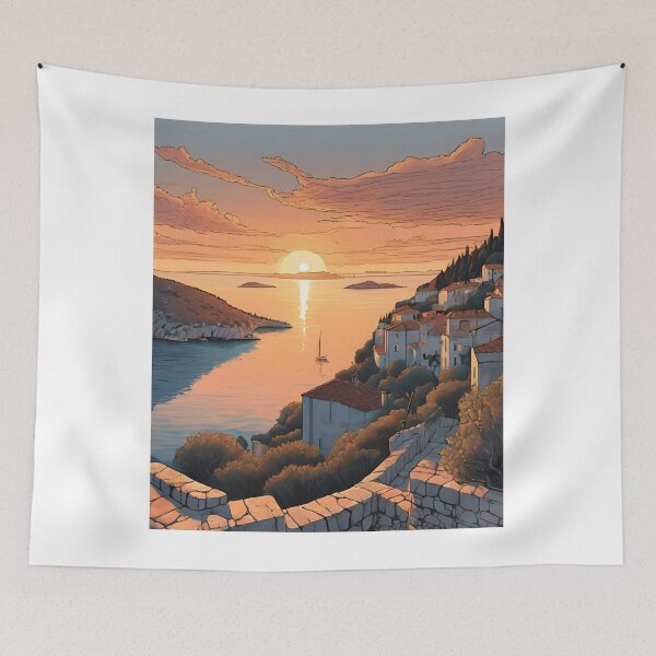 Item preview, Sunrise in Hvar  Beautiful View designed and sold by xiaidex.