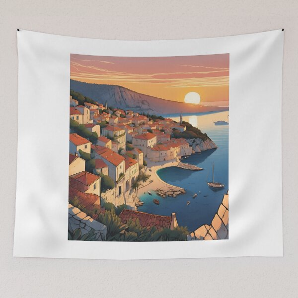 Item preview, Sunrise in Hvar  Beautiful View designed and sold by xiaidex.
