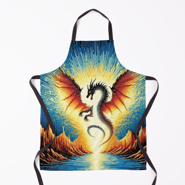 Item preview, The great ASCII dragon beam over the waters designed and sold by yearmoe.