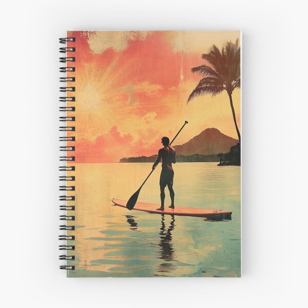 Item preview, Paddleboarder Retro Hawaii Sunshine  designed and sold by GrinGalore.