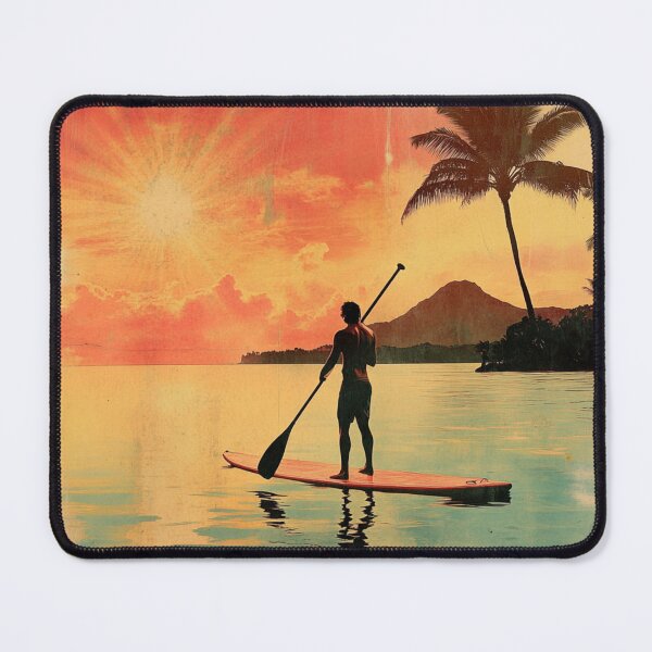 Item preview, Paddleboarder Retro Hawaii Sunshine  designed and sold by GrinGalore.