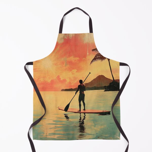 Item preview, Paddleboarder Retro Hawaii Sunshine  designed and sold by GrinGalore.