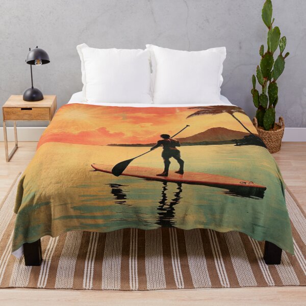 Item preview, Paddleboarder Retro Hawaii Sunshine  designed and sold by GrinGalore.