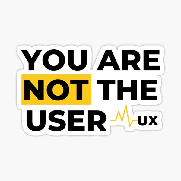 Item preview, You Are Not The User - UX Designer designed and sold by Kdramasaddict.