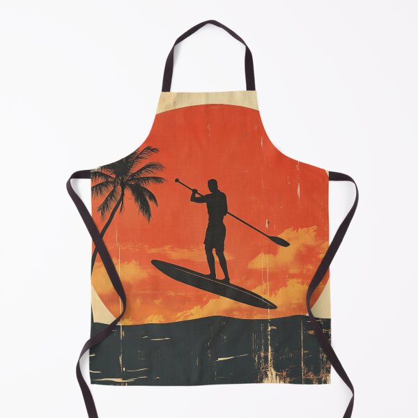 Item preview, Paddleboarder Retro Style Hawaii  designed and sold by GrinGalore.