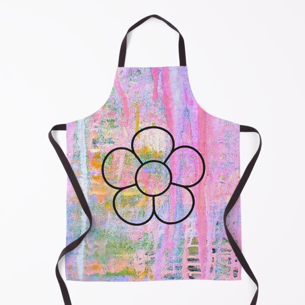 Item preview,  Black Flower Outline Colourful Abstract Painting Background  designed and sold by larissa-myrie.