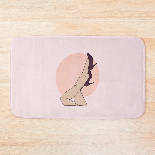 Item preview, Legs with high heels burgundy and peach fuzz designed and sold by HawaiiSofia.