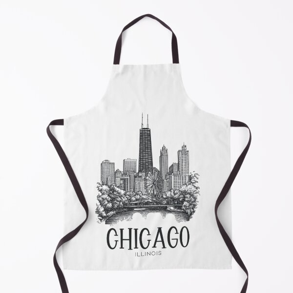 Item preview, Chicago Illinois Skyline - Lineart  designed and sold by GoodOldVintage.