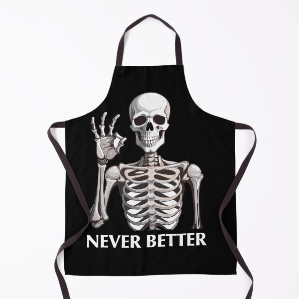 Item preview, Never Better: Chill Skeleton Vibes Tee designed and sold by Black-Store0.