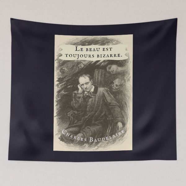 Item preview, Charles Baudelaire quote: Le beau est toujours bizarre designed and sold by artbleed.