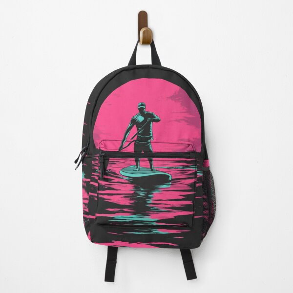 Item preview, Paddleboarder At Moon Light designed and sold by GrinGalore.