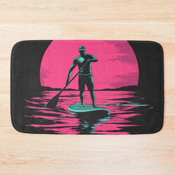 Item preview, Paddleboarder At Moon Light designed and sold by GrinGalore.