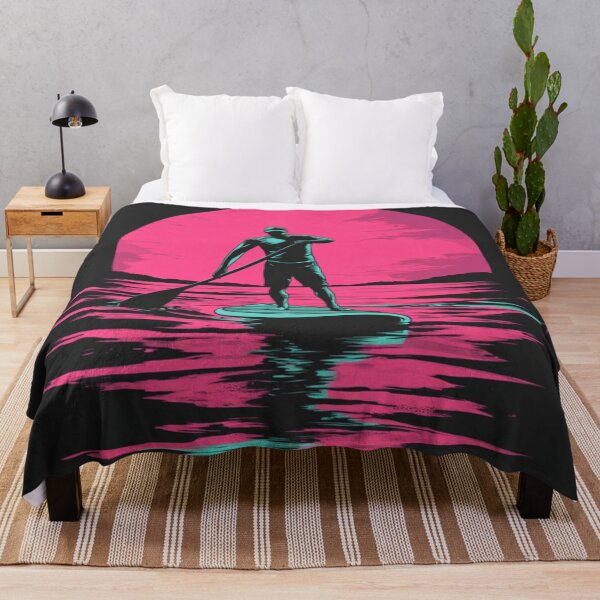 Item preview, Paddleboarder At Moon Light designed and sold by GrinGalore.