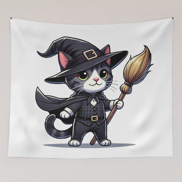 Item preview, Cute wizard cat designed and sold by kajornjakkawan.