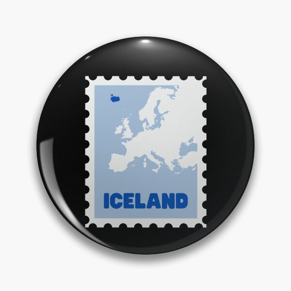 Item preview, Iceland Stamp - Funny gifts for Iceland enthusiasts designed and sold by iX-Physio.