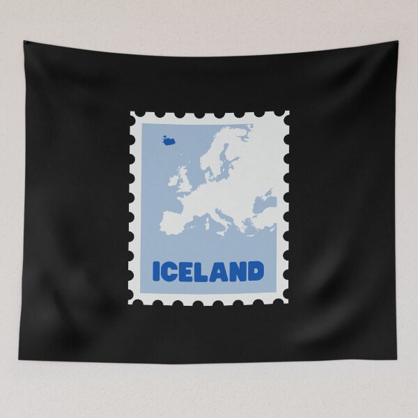 Item preview, Iceland Stamp - Funny gifts for Iceland enthusiasts designed and sold by iX-Physio.