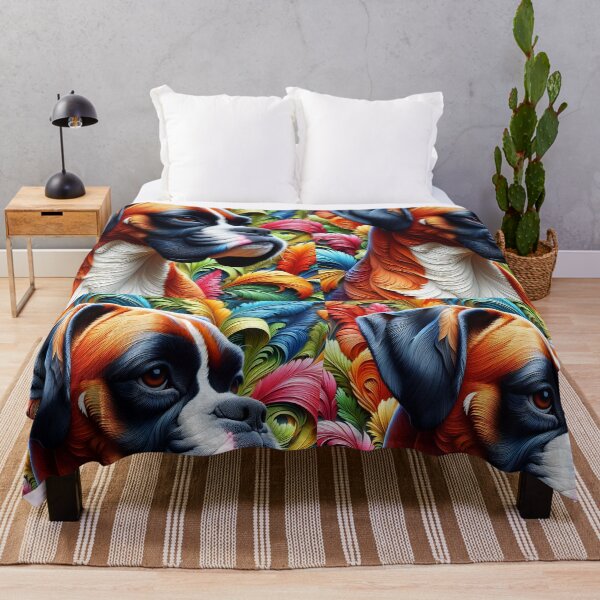 Item preview, 3D leafy boxer portrait designed and sold by EmeraldeaArt.