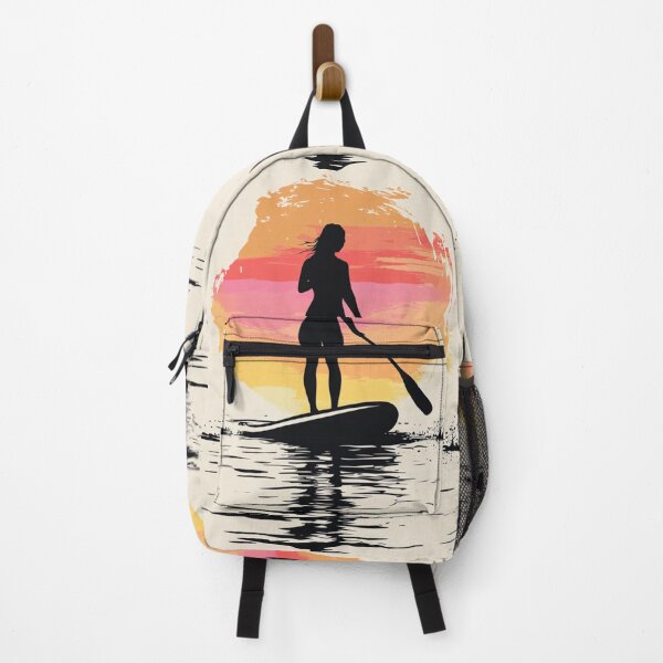 Item preview, Woman Paddleboarding Vector Silhouette  designed and sold by GrinGalore.