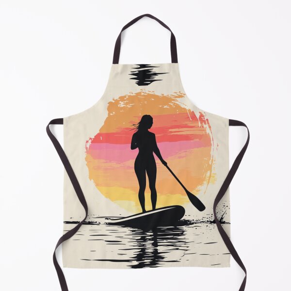 Item preview, Woman Paddleboarding Vector Silhouette  designed and sold by GrinGalore.