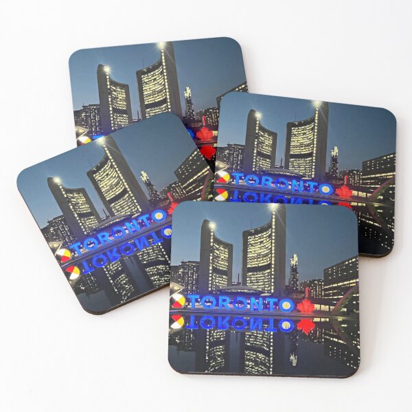 Item preview, Toronto sign/Nathan Philips square at night/Canada designed and sold by VeenaNair23.