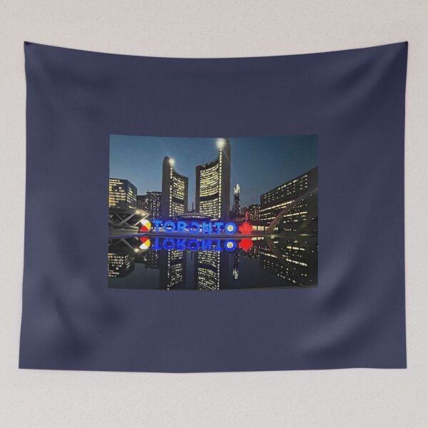 Item preview, Toronto sign/Nathan Philips square at night/Canada designed and sold by VeenaNair23.