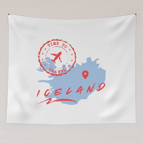 Item preview, Iceland Stamp - Funny gifts for Iceland enthusiasts designed and sold by iX-Physio.