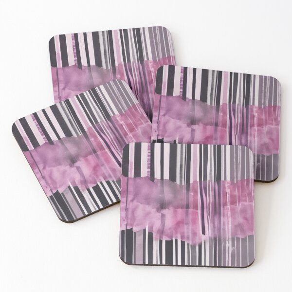 Item preview, Collage with black and white stripey wrapping paper designed and sold by GasconyPassion.