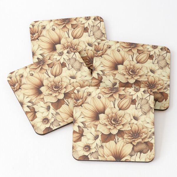 Item preview, Autumn Aquatint Bacground with the Fall Flowers. designed and sold by twisted-dot.