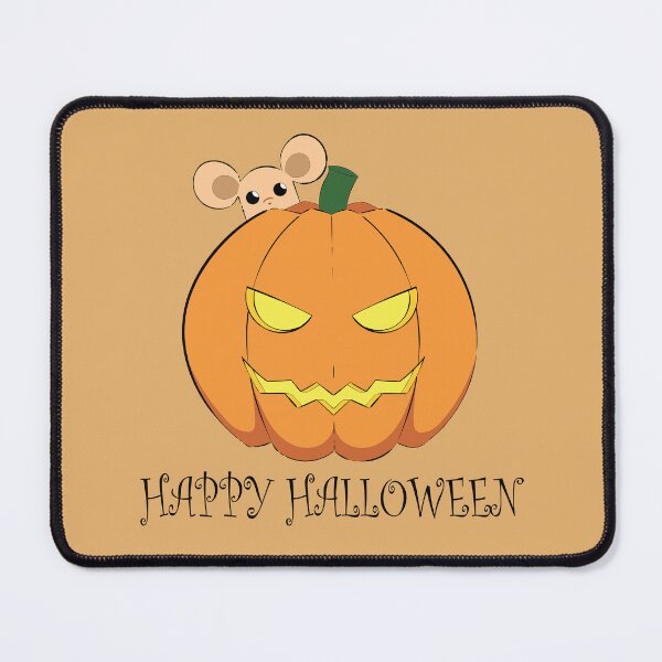 Item preview, jack o lantern carved by a cute little mouse designed and sold by KawaOta-0.