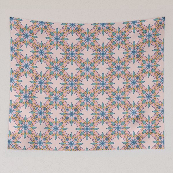 Item preview,  Intricate Geometric Mandala Seamless Pattern in Pastel Colors designed and sold by AyleenBown.