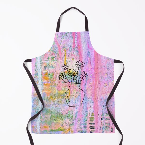Item preview,  Vase Of Flowers Black Outline  Colourful Painted Abstract Painting Background  designed and sold by larissa-myrie.