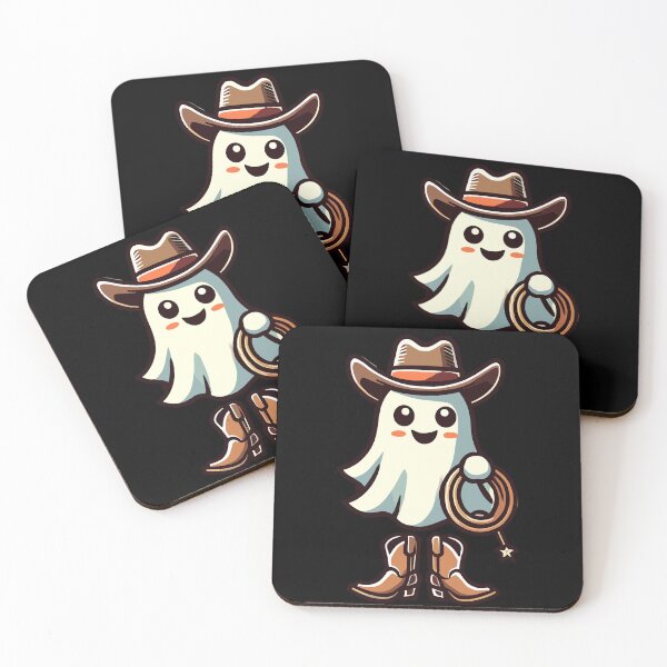 Item preview, Cowboy Ghost Funny Halloween Design designed and sold by LuminOrb.